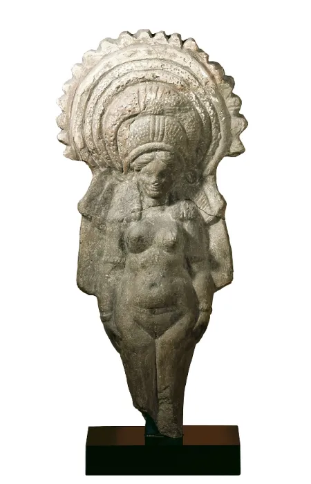 Framed Print : Little Statue of Aphrodite. 3rd BC. Greek art. Sculpture. SPAIN. Monistrol de Montserrat. Monastery of Montserrat. AISA / Everett Collection**US SALES ONLY**