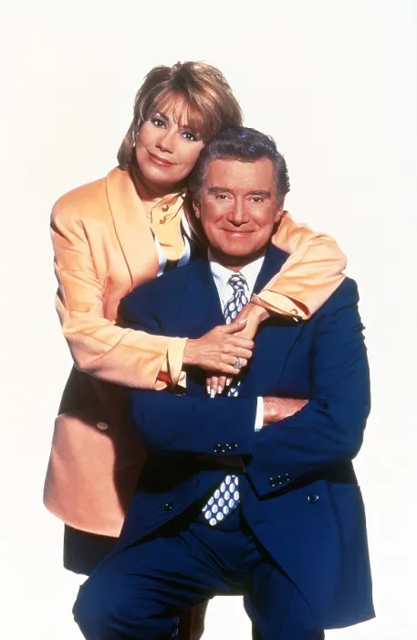 Framed Print : LIVE WITH REGIS AND KATHIE LEE, (aka LIVE! WITH REGIS AND KATHIE LEE), from left: Kathie Lee Gifford, Regis Philbin, 1988-2000