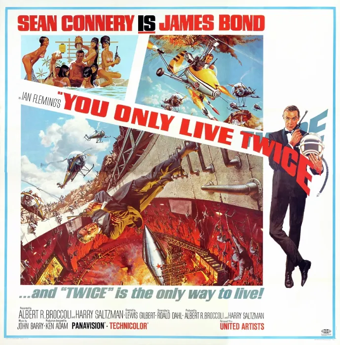 Framed Print : YOU ONLY LIVE TWICE, US poster art, Sean Connery, 1967 Framed Print : YOU ONLY LIVE TWICE, US poster art, Sean Connery, 1967