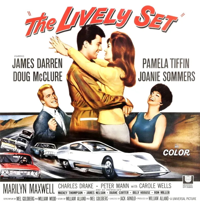 Framed Print : THE LIVELY SET, from left: Doug McClure, James Darren, Pamela Tiffin, Joanie Sommers, 1964 Framed Print : THE LIVELY SET, from left: Doug McClure, James Darren, Pamela Tiffin, Joanie Sommers, 1964