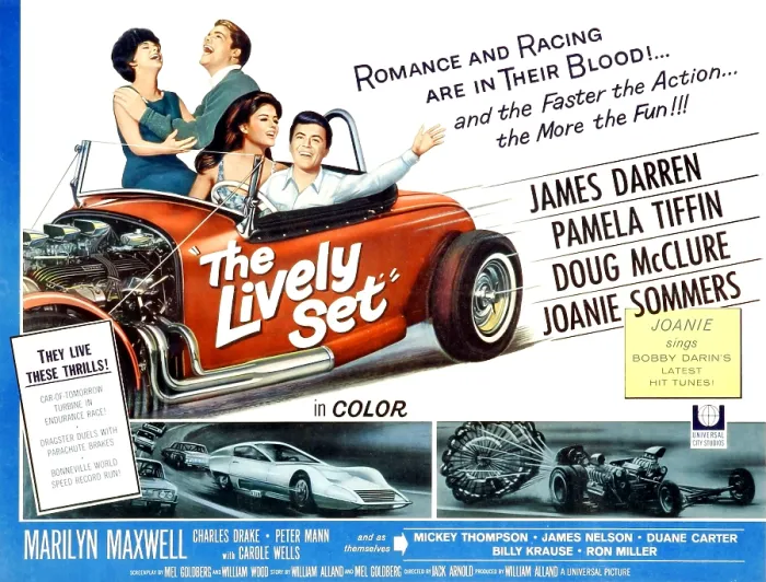 Framed Print : THE LIVELY SET, upper background, from left to right: Joanie Sommers, Doug McClure; center foreground, from left to right: Pamela Tiffin, James Darren, 1964 Framed Print : THE LIVELY SET, upper background, from left to right: Joanie Sommers, Doug McClure; center foreground, from left to right: Pamela Tiffin, James Darren, 1964