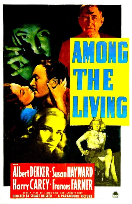 Framed Print : AMONG THE LIVING, US poster, top right: Harry Carey, center from left: Susan Hayward, Albert Dekker, bottom from left: Frances Farmer, Jean Phillips, 1941