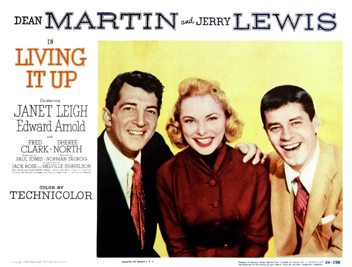 Framed Print : LIVING IT UP, from left, Dean Martin, Janet Leigh, Jerry Lewis, 1954 Framed Print : LIVING IT UP, from left, Dean Martin, Janet Leigh, Jerry Lewis, 1954