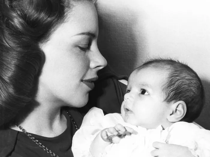 Framed Print : Liza Minnelli cuddled in the arms of her mother, famed singer Judy Garland in 1946. (CSU_2015_11_1615) Framed Print : Liza Minnelli cuddled in the arms of her mother, famed singer Judy Garland in 1946. (CSU_2015_11_1615)