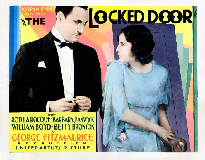 Framed Print : THE LOCKED DOOR, US lobbycard, from left, Rod La Rocque, Barbara Stanwyck, 1929 Framed Print : THE LOCKED DOOR, US lobbycard, from left, Rod La Rocque, Barbara Stanwyck, 1929