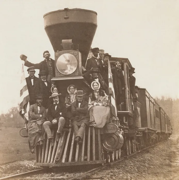 Framed Print : A locomotive on the Baltimore and Ohio Railroad, near Oakland, Maryland, ca. 1860 Framed Print : A locomotive on the Baltimore and Ohio Railroad, near Oakland, Maryland, ca. 1860