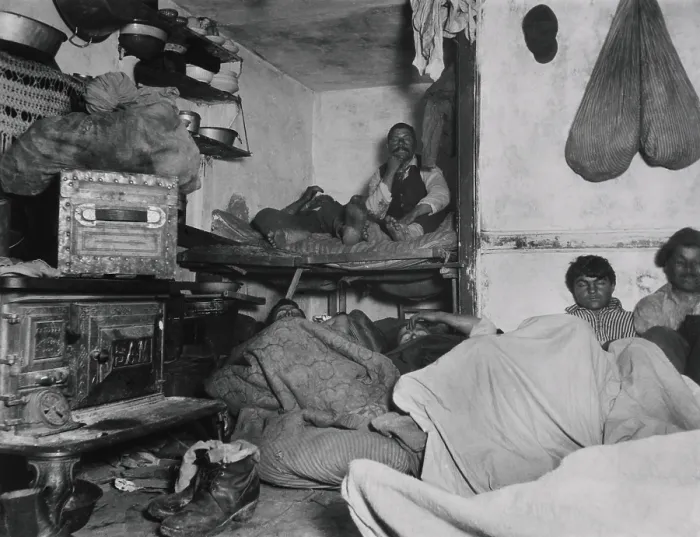 Framed Print : LODGERS IN A BAYARD STREET TENEMENT, c. 1888 by Jacob Riis