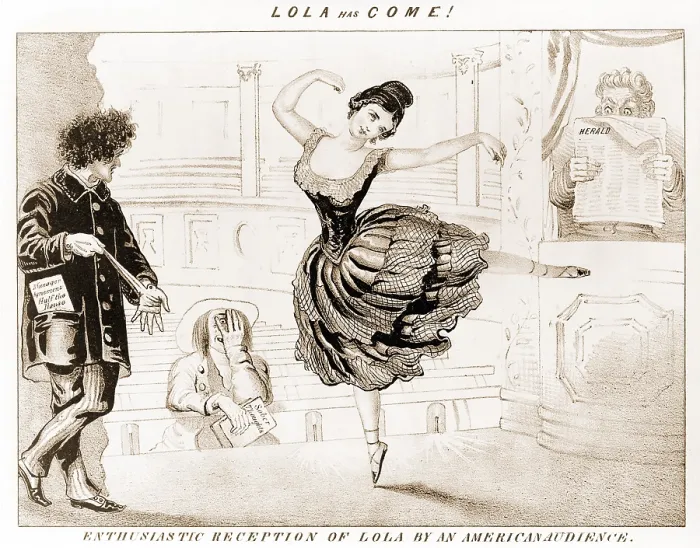 Framed Print : Lola Montez (1818-1861) Irish dancer, and one time mistress of the King of Bavaria, toured the United States from 1851-53 Framed Print : Lola Montez (1818-1861) Irish dancer, and one time mistress of the King of Bavaria, toured the United States from 1851-53