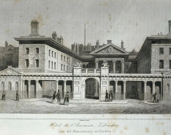 Framed Print : London. Admiral's House in 19th c. Engraving. SPAIN. Barcelona. Biblioteca de Catalunya (National Library of Catalonia). AISA / Everett Collection**US SALES ONLY**