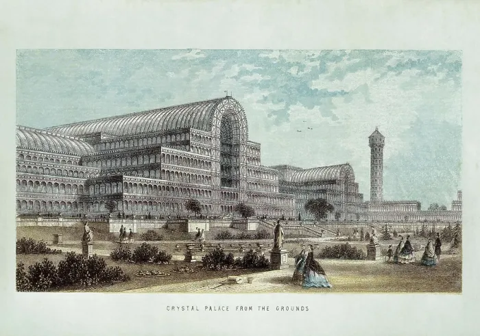 Framed Print : London. Crystal Palace, built for the Universal Exhibition of 1851. Litography. UNITED KINGDOM. London. Victoria and Albert Museum. AISA / Everett Collection**US SALES ONLY**