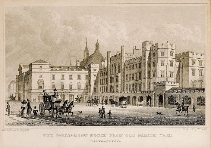 Framed Print : London. Parliament. Engraving. AISA / Everett Collection**US SALES ONLY**
