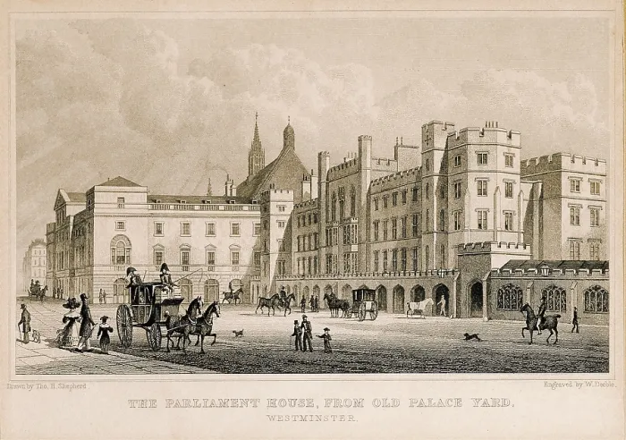 Framed Print : London. Parliament. Engraving. - J. Bedmar / Iberfoto / Everett Collection (315850)**US SALES ONLY**