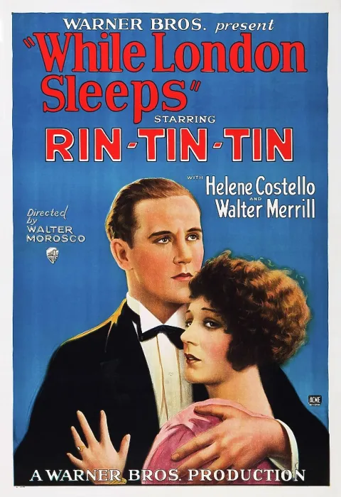 Framed Print : WHILE LONDON SLEEPS, l-r: Walter Merrill, Helene Costello on poster art, 1926 Framed Print : WHILE LONDON SLEEPS, l-r: Walter Merrill, Helene Costello on poster art, 1926