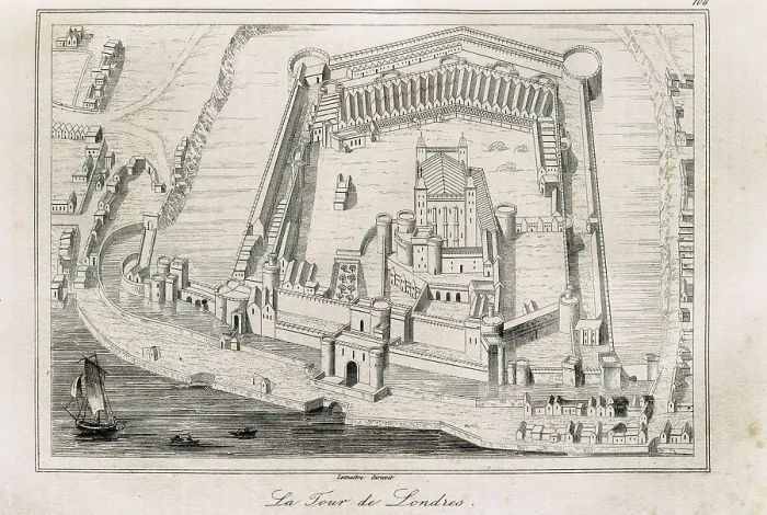 Framed Print : London Tower, facsimile from an engraving of 15th c. Engraving. AISA / Everett Collection**US SALES ONLY** Framed Print : London Tower, facsimile from an engraving of 15th c. Engraving. AISA / Everett Collection**US SALES ONLY**