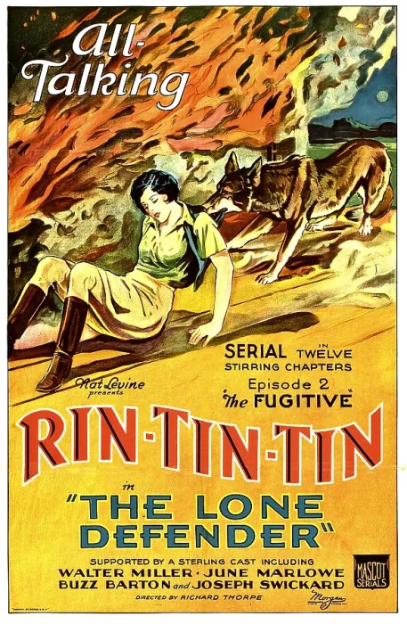 Framed Print : THE LONE DEFENDER, from left: June Marlowe, Rin-Tin-Tin in Episode 2: The Fugitive, 1930