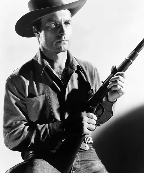 Framed Print : THE LONE GUN, George Montgomery, 1954