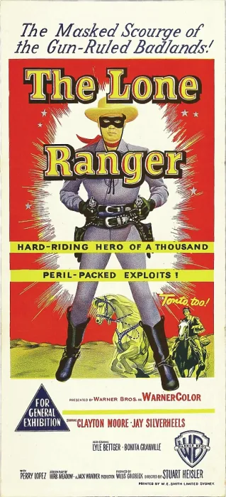 Framed Print : THE LONE RANGER, Australian poster art, Clayton Moore, (center), Jay Silverheels, (right), 1956 Framed Print : THE LONE RANGER, Australian poster art, Clayton Moore, (center), Jay Silverheels, (right), 1956