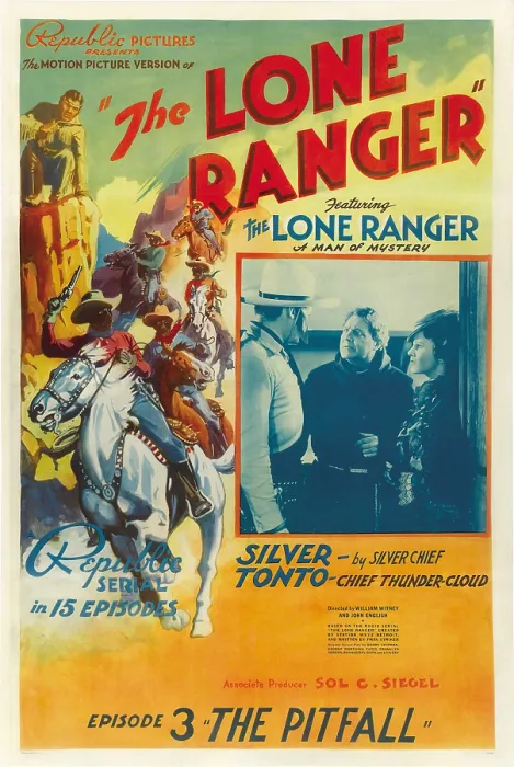 Framed Print : THE LONE RANGER, Lee Powell, (as The Lone Ranger), Chief Thundercloud, (as Tonto) in Episode 3: The Pitfall, 1938, serial