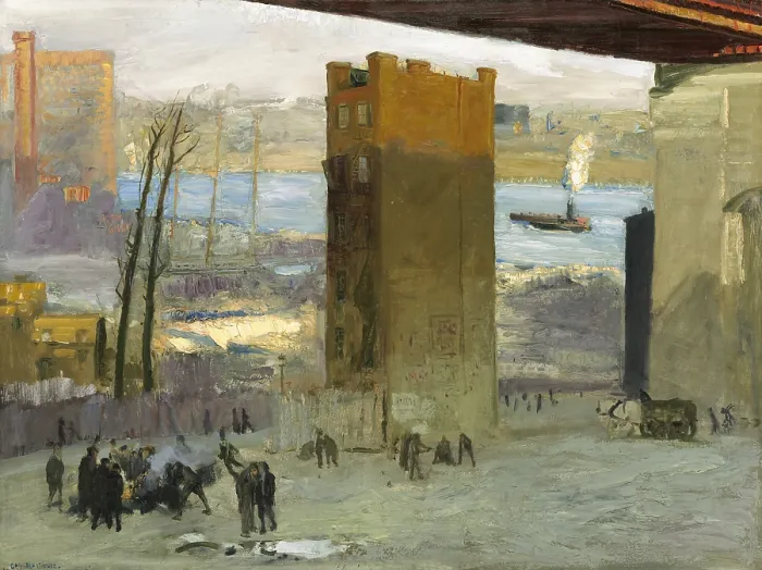 Framed Print : The Lone Tenement, by George Bellows, 1909, American painting, oil on canvas Framed Print : The Lone Tenement, by George Bellows, 1909, American painting, oil on canvas