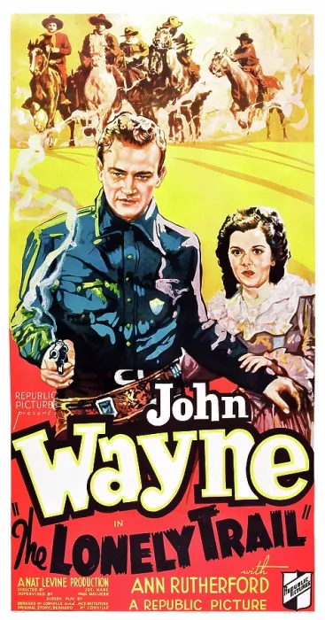 Framed Print : THE LONELY TRAIL, US poster, John Wayne, Ann Rutherford, 1936