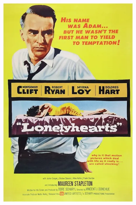 Framed Print : LONELYHEARTS, US poster art, Montgomery Clift, 1958