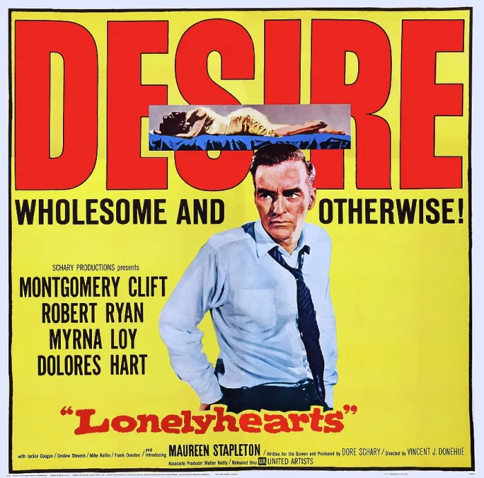 Framed Print : LONELYHEARTS, US poster art, Montgomery Clift, 1958
