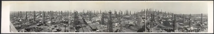 Framed Print : Long Beach oil field, California, May, 1923
