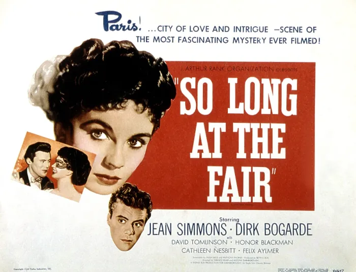 Framed Print : SO LONG AT THE FAIR, Dirk Bogarde, Jean Simmons, 1950