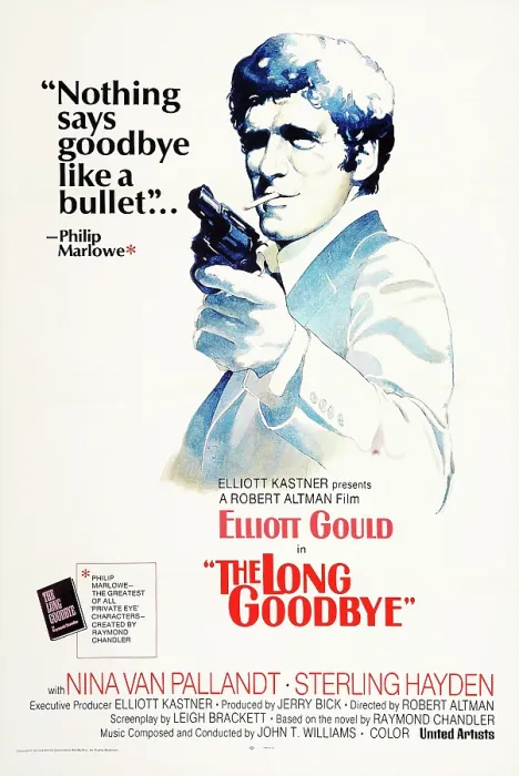 Framed Print : THE LONG GOODBYE, International poster art, Elliott Gould, 1973