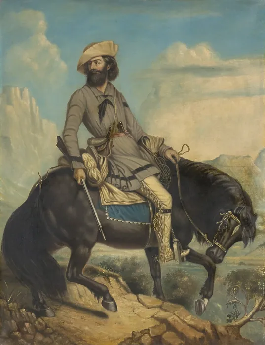 Framed Print : LONG JAKES, by Charles Deas, 1844-47, painting, oil on canvas. Jakes was a fur trapper and was an early frontier folk hero