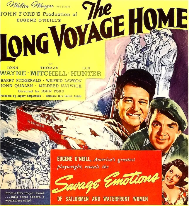 Framed Print : THE LONG VOYAGE HOME, John Wayne, Thomas Mitchell, Rafaela Ottiano, 1940