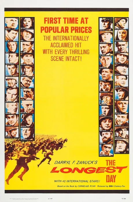 Framed Print : THE LONGEST DAY, US poster art, 1962, TM and Copyright 20th Century Fox Film Corp. All rights reserved. / courtesy Everett Collection