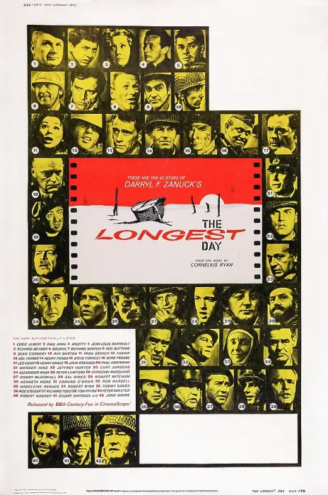 Framed Print : THE LONGEST DAY, US poster art, 1962. TM and Copyright 20th Century Fox Film Corp. All rights reserved. Courtesy: Everett Collection