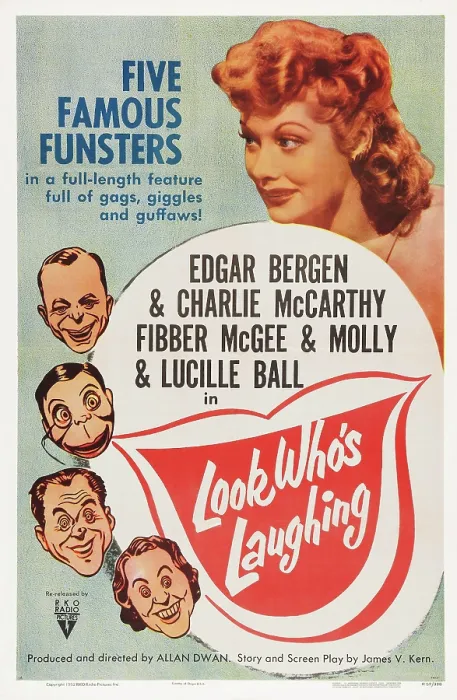 Framed Print : LOOK WHO'S LAUGHING, US poster art, counter clockwise from top right: Lucille Ball, Edgar Bergen, Charlie McCarthy, Jim Jordan, Marian Jordan, 1941 Framed Print : LOOK WHO'S LAUGHING, US poster art, counter clockwise from top right: Lucille Ball, Edgar Bergen, Charlie McCarthy, Jim Jordan, Marian Jordan, 1941