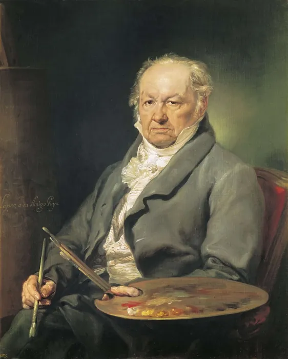 Framed Print : LOPEZ Y PORTAA, Vicente (1772-1850). Portrait of Francisco de Goya. 1826. Realism. Oil on canvas. SPAIN. Madrid. Prado Museum. AISA / Everett Collection**US SALES ONLY**