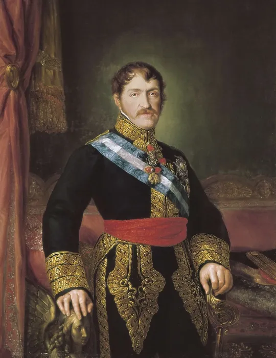 Framed Print : LOPEZ Y PORTAA, Vicente (1772-1850). Portrait of D. Carlos Mara Isidro. ca. 1833. Oil on canvas. SPAIN. Madrid. St. Fernando Royal Academy Museum