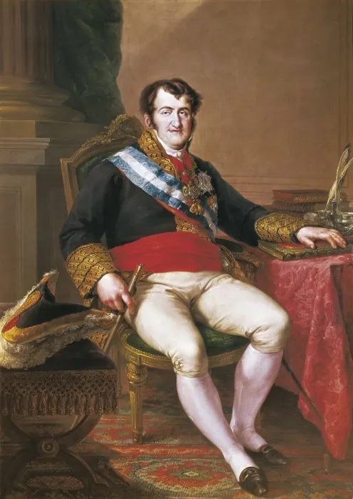 Framed Print : LOPEZ Y PORTAA, Vicente (1772-1850). Fernando VII. beg. 19th c. Oil on canvas. SPAIN. Madrid. Banco de Espaa (Bank of Spain) Collection. AISA / Everett Collection**US SALES ONLY**
