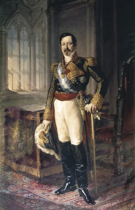 Framed Print : LOPEZ Y PORTAnA, Vicente (1772-1850). Portrait of Captain General Ramon Maria Narvaez, first Duke of Valencia. 1849