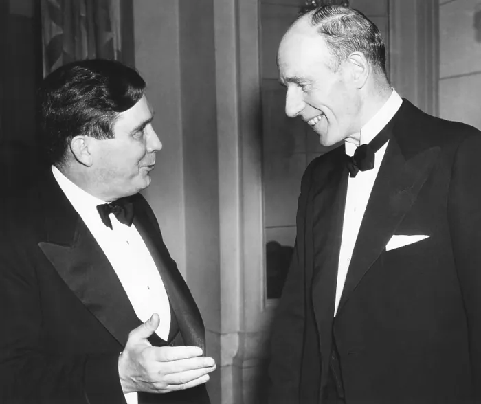 Framed Print : Lord and Lady Halifax arriving at the British Embassy in Washington, D.C. Jan. 24, 1941