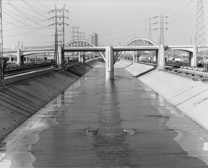 Framed Print : Los Angeles River and the Sixth Street Bridge, an example of Moderne design with detailing referred to as Starved Classicism, designed by Merrill Butler in 1932 Framed Print : Los Angeles River and the Sixth Street Bridge, an example of Moderne design with detailing referred to as Starved Classicism, designed by Merrill Butler in 1932