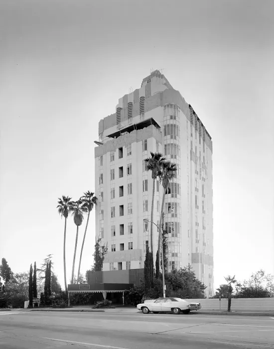 Framed Print : Los Angeles, Sunset Tower Apartments, originally, and still, one of Sunset Boulevard's most prestigious addresses