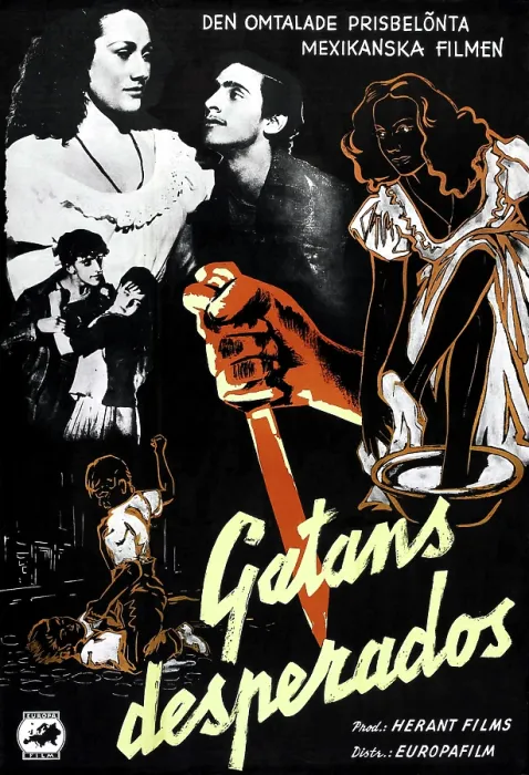 Framed Print : LOS OLVIDADOS, (aka THE YOUNG AND THE DAMNED, aka GATANS DESPERADOS), Estela Inda, Roberto Cobo, (Swedish poster art), 1950