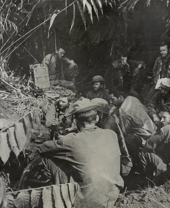 Framed Print : Lost Battalion of Merrill's Marauders held positions in Burma for 13 days
