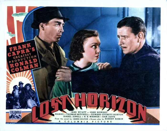 Framed Print : LOST HORIZON, from left, John Howard, Margo, (aka Margo Albert), Ronald Colman, 1937