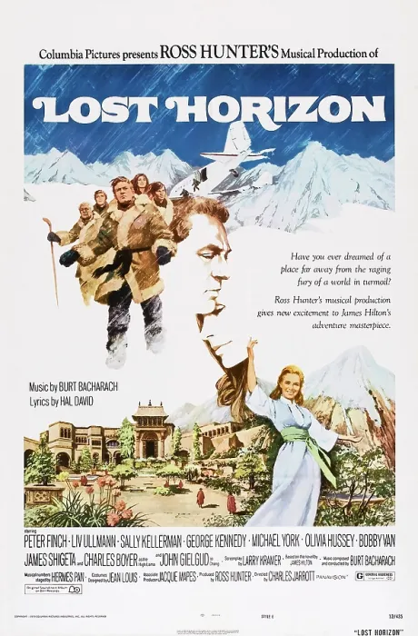 Framed Print : LOST HORIZON, poster art, top l-r: Michael York, Peter Finch, Liv Ullmann (also on bottom), 1973 Framed Print : LOST HORIZON, poster art, top l-r: Michael York, Peter Finch, Liv Ullmann (also on bottom), 1973