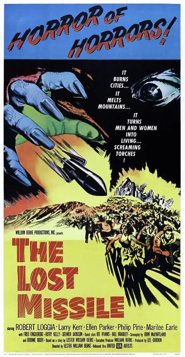 Framed Print : THE LOST MISSILE, US poster art, 1958