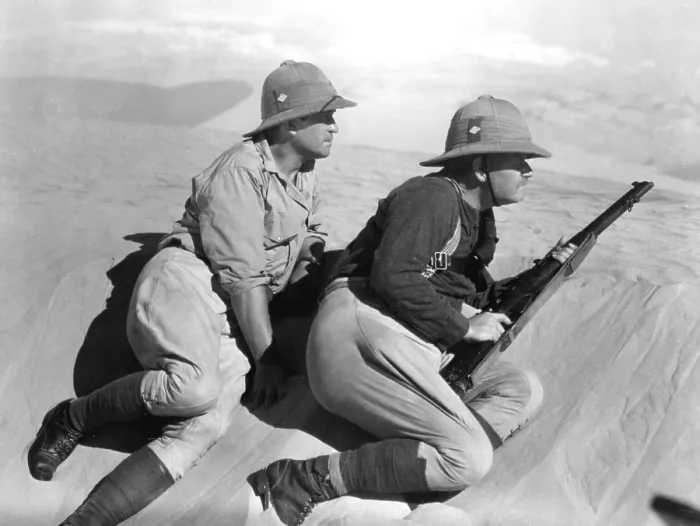 Framed Print : THE LOST PATROL, Victor McLaglen, Alan Hale Sr. 1934 Framed Print : THE LOST PATROL, Victor McLaglen, Alan Hale Sr. 1934