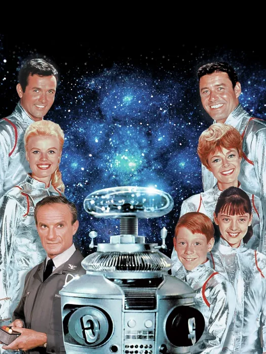 Framed Print : LOST IN SPACE, (left row) Mark Goddard, Marta Kristen, Jonathan Harris, (ctr) The Robot, (right row) Guy Williams, June Lockhart, Angela Cartwright, Bill Mumy, Season 1. 1965-1968 Framed Print : LOST IN SPACE, (left row) Mark Goddard, Marta Kristen, Jonathan Harris, (ctr) The Robot, (right row) Guy Williams, June Lockhart, Angela Cartwright, Bill Mumy, Season 1. 1965-1968
