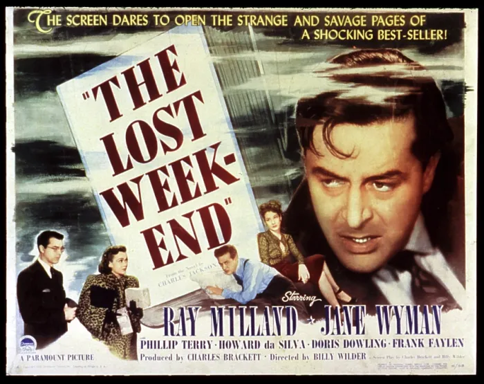 Framed Print : THE LOST WEEKEND, Philip Terry, Jane Wyman, Ray Milland, Doris Dowling, 1945
