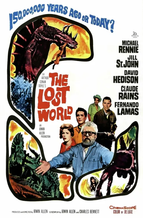 Framed Print : THE LOST WORLD, Jill St. John, David Hedison, Claude Rains, Fernando Lamas, Michael Rennie, 1960. 20th Century-Fox Film Corporation, TM & Copyright / courtesy Everett Collection